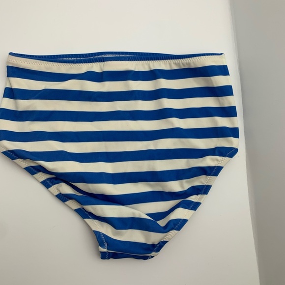 NWT J Crew Crewcuts Girls' Swimsuit Bottom UPF 50+ Size 6 7 8 Blue Stripe - Picture 6 of 7